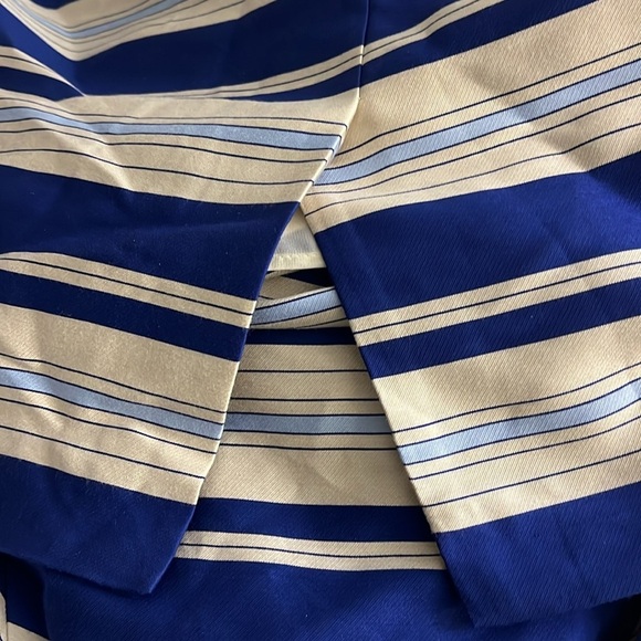 Banana Republic | New One Shoulder striped sheath dress w/Bow Women’s size 8 - Picture 10 of 11